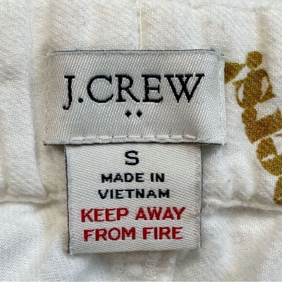 J. Crew White “Cheers” Printed Flannel Pajama Pants - Picture 8 of 13